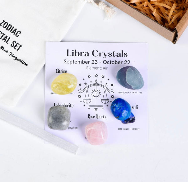 Crystal Periphery Zodiac Healing Stone Set