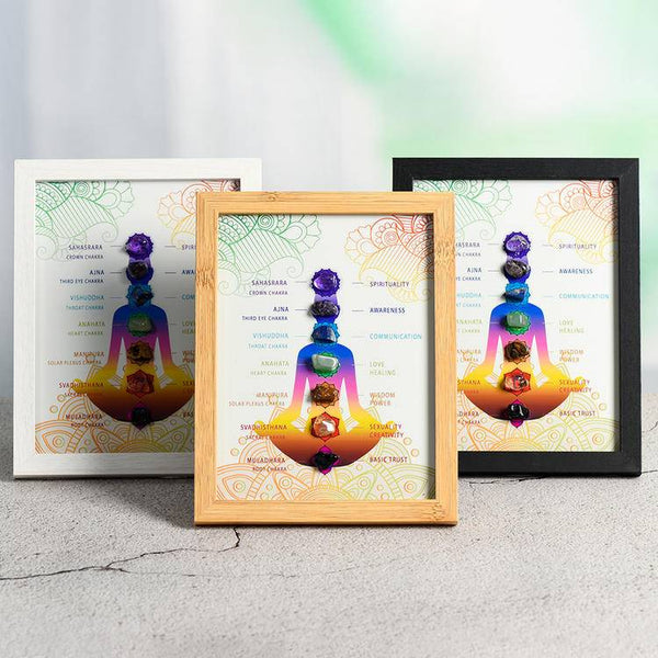 Seven Chakras Crystal Photo Frame