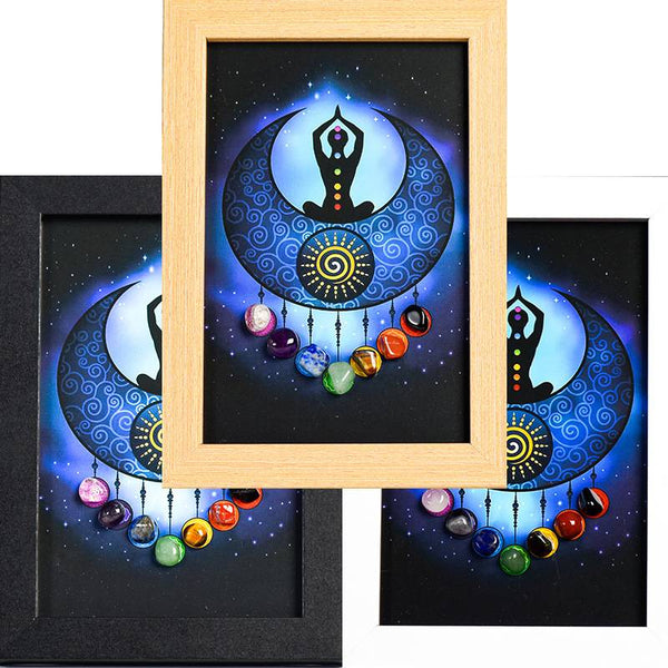 Seven Chakras Crystal Photo Frame