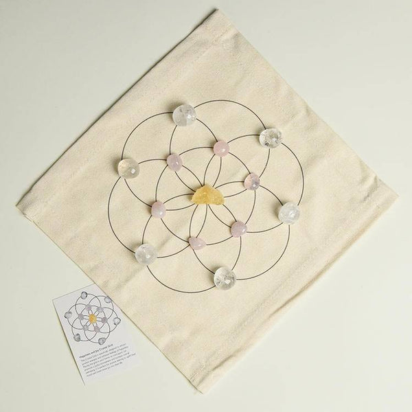 Crystal Grid Healing Fabric Set