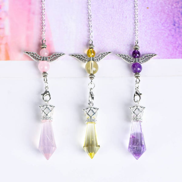 Crystal Periphery Angel Pendulum